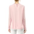 thumbnail image 3 of INSPIRE CHIC Blouses Décontractées pour Femmes à Col Rond en Dentelle Florale à Manches Longues en Chiffon, 3 of 5