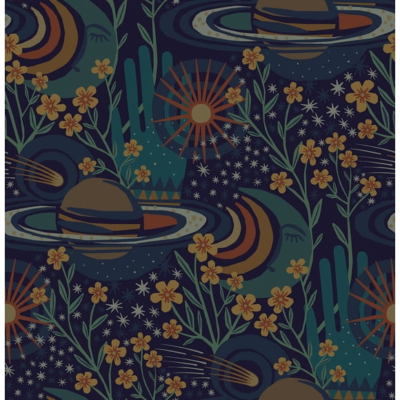 Pip & Lo PLS4208 Papier Peint Autocollant Bleu Marine Ethereal Cosmos, Bleu