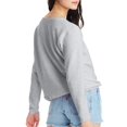 thumbnail image 3 of Hanes Womens ComfortSoft EcoSmart Crewneck Sweatshirt, S, Light Steel, 3 of 4