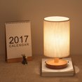 thumbnail image 3 of Agiferg Bedside Lamp Night Light Warm White Gift Wood Table lamp, 3 of 9