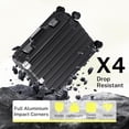 thumbnail image 3 of Valise Enregistrée Cadre en Aluminium avec Roues PC ABS Coque Rigide Sans Fermeture Éclair avec Serrure TSA 28 Pouces Noir, 3 of 9