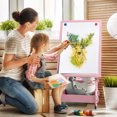 thumbnail image 3 of Gymax Chevalet Artistique Debout pour Enfants Tableau Effaçable à Sec Tableau Noir Double Face Rose, 3 of 10