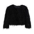 thumbnail image 1 of XZNGL Womens Fashion Solid Short Imitation Warm Coat Faux Tops, 1 of 1