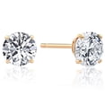 thumbnail image 1 of .85Ct Round Brilliant Cut Natural Diamond Stud Earrings In 14K Gold, 1 of 1
