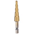 thumbnail image 1 of Multiple Hole Step Drill, X-shaped Opening Design Step Drill Bit  for Aluminum Plate for Plastic Plate for Copper Plate, 1 of 8