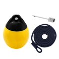 thumbnail image 3 of jinwen Boat Ball Dock Round with Inflatable Pin and Rope Protection Mooring Buoy Anchor Yellow w Black Rope, 3 of 9