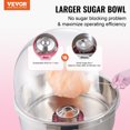 thumbnail image 2 of VEVOR Commercial Cotton Candy Machine Sugar Floss Maker 1000W with Cover Pink, 2 of 9