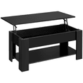 thumbnail image 1 of Fullfurnique Lift Top Coffee Table with Hidden Compartment & Open Shelf, Black, 1 of 7