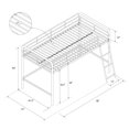 thumbnail image 3 of DHP Jett Junior Twin Metal Loft Bed, 3 of 9
