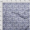 thumbnail image 3 of oneOone Polyester Spandex Grayish Purple Fabric Asian Japanese Wave Sewing Material Print Fabric By The Yard 56 Inch Wide, 3 of 4