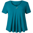 thumbnail image 1 of Woman Plus Size Short Sleeve Floral Blouses Henley T-Shirts V Neck Button Tunic Tops  M-4xl, 1 of 3