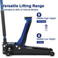 thumbnail image 3 of AKDSteel 3t Low Profile Hydraulic Jack, Professional Heavy Duty Steel Racing Floor Jack With Dual Piston Quick Lift, 3" To 19.5" Lift Range, Blue, 3 of 7