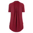 thumbnail image 2 of UPPADA Summer Plus Size Blouse for Women Short Sleeves V Neck Tops Solid Color Lace T Shirts Casual Button Tunic, 2 of 4