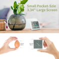 thumbnail image 2 of Portable Digital Thermometer/Hygrometer with High Accuracy, Temperature and Hygrometer for Room Temperature Control, Room Air Control, Climate Monitoring, 2 of 5