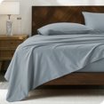 thumbnail image 2 of Bare Home Organic Percale Sheet Set - 300 Thread Count - 100% Organic Cotton - Twin XL, Dusty Blue, 2 of 7