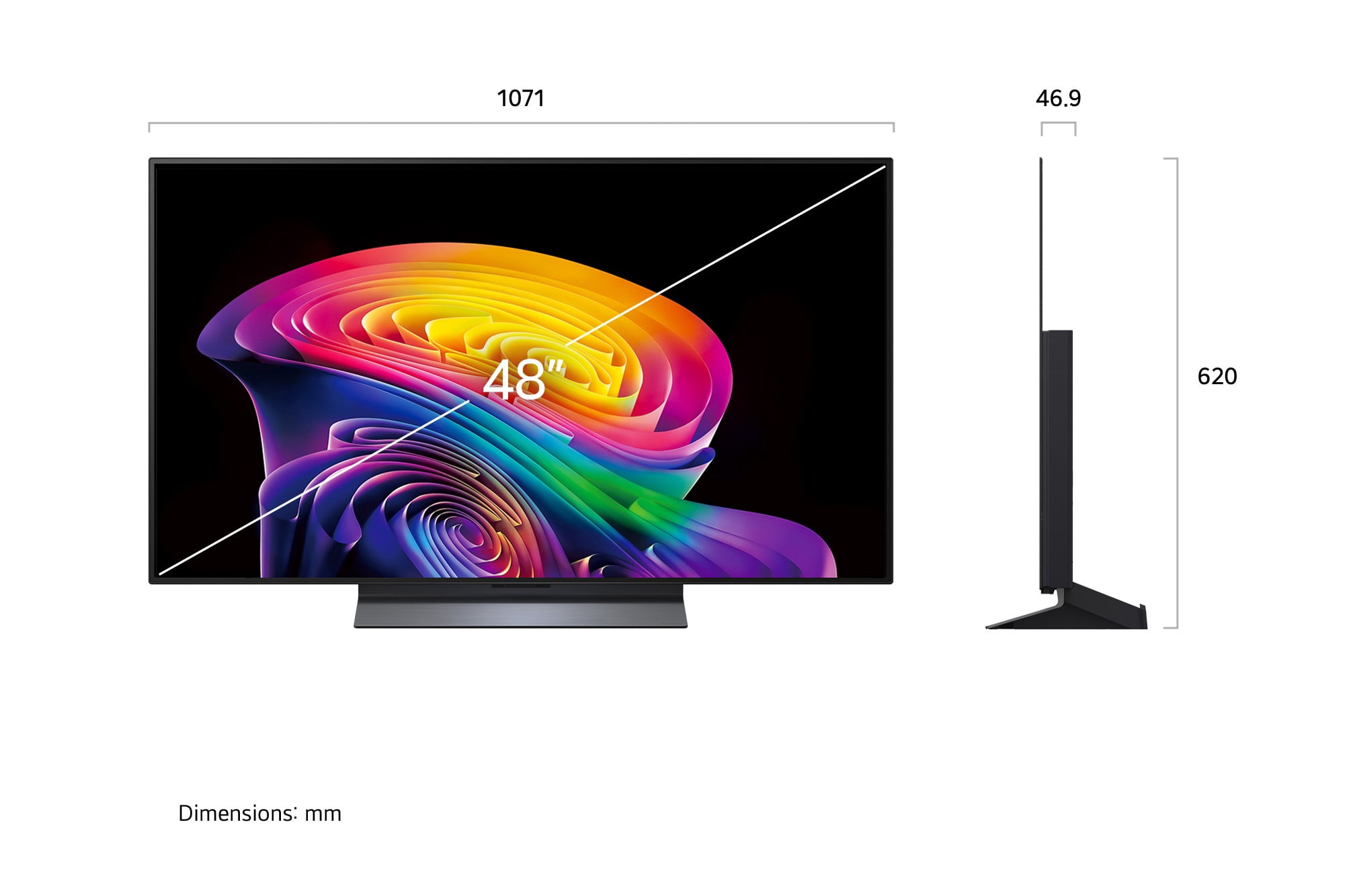 LG 48-Inch C6 OLED evo 4K Smart TV - α11 AI Processor 4K Gen 3, Alexa Built-in, Up to 144Hz Refresh Rate, G-Sync, FreeSync, VRR, WebOS 26(OLED48C6HUP, 2026)