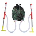 thumbnail image 1 of S SERENABLE Fertilizer Spreader Knapsack Type Adjustable Professional Fertilization Tool Double Metal Tube, 1 of 9