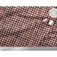 thumbnail image 2 of Soimoi Brown Heavy Canvas Fabric Check Check Fabric Prints By Yard 58 Inch Wide, 2 of 2