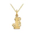 thumbnail image 1 of 14K Yellow Gold  #1 DAD Charm Pendant Necklace with Chain, 1 of 5