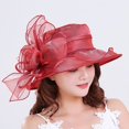 thumbnail image 4 of Women's Floral Mesh Hat Sunshade Beach Hat Sun Block Hat, 4 of 4
