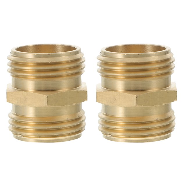 2pcs Hose Connector Male To Male Hose Adapter Faucet Adapter Water Pipe Fitting