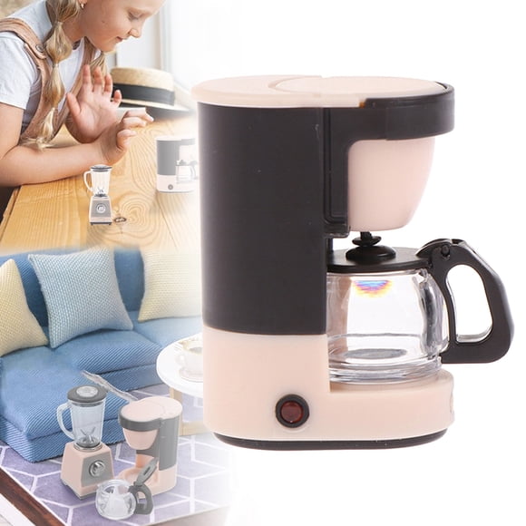 WHEANG 1 Set Miniature Kitchen Machine: 1:12 Scale Dollhouse Coffee Pots & Realistic Kitchen Appliance Prop For Dollhouse Accessories