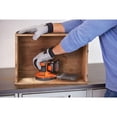 thumbnail image 4 of BLACK+DECKER Ponceuse orbitale aléatoire sans fil 20 V MAX au lithium-ion avec batterie 1,5 Ah et chargeur, 4 of 8