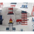 thumbnail image 5 of oneOone Viscose Chiffon Red Fabric Sea Lighthouse Sewing Craft Projects Fabric Prints By Yard 42 Inch Wide, 5 of 5