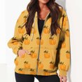 thumbnail image 4 of Chandails à Capuche Zippés pour Femmes Rabais de 50 % en Liquidation Blouse Imprimée Mode Hauts à Manches Longues Chandail Poches à Capuche, 4 of 9