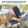 thumbnail image 5 of CHUANK Chaise Pliante de Camping Liquidation Chaise de Pêche avec Sac de Rangement Chaise Pliante d'Extérieur Tabouret de Pêche Compact Tabouret de Camping Portable Chaise de Sac à Dos avec Tissu Oxford Rouge, 5 of 5