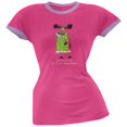 thumbnail image 1 of It Moose Be 5 O'Clock Women's Pajama Ringer T-Shirt, 1 of 1