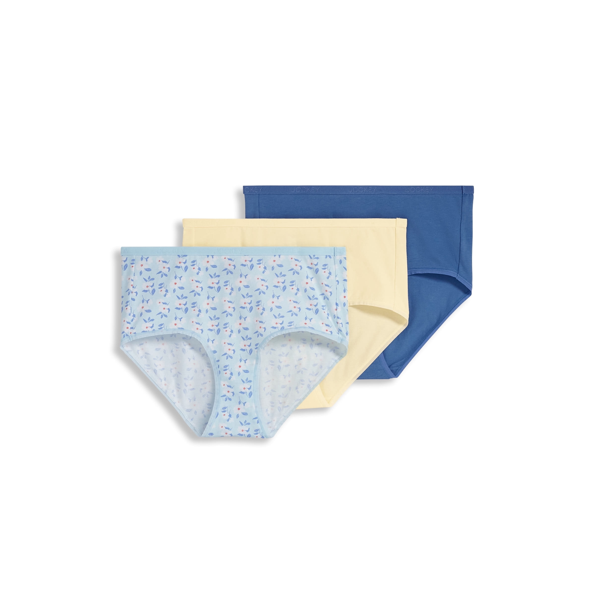 Jockey Culotte Moderne pour Femmes en Coton Biologique Extensible à Logo - Lot de 3