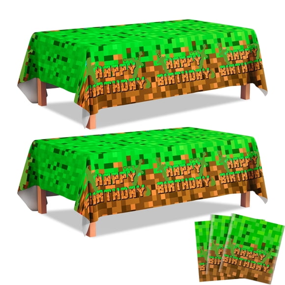 Articles de Fête, Ensemble de 3 Couvre-Tables de Fête pour Décorations d'Anniversaire