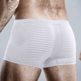 thumbnail image 5 of B91xZ Boxers pour Hommes en Coton Extensible Évacuant L'Humidité avec Poche, Blanc G, 5 of 5
