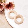 thumbnail image 3 of ORUYROP 20 Pcs 30mm(1.18 Inch) Smooth Unfinished Solid Wooden Linking Rings Natural Wood Link Ring Pendant and Connectors for Jewelry Making and Crafting, 3 of 6