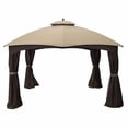 thumbnail image 1 of Garden Winds Replacement Canopy for Allen Roth 10x12 Gazebo - Standard 350 - Beige, 1 of 3