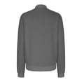 thumbnail image 3 of WRKEKC Women's Arrival Zip Front Jacket Solid Color Long Sleeve Modern Minimalist Style Everyday Essential No Hood Plus Sizes Gray S, 3 of 4