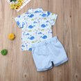 thumbnail image 3 of Gupgi Chemise à Manches Courtes Imprimé Baleine pour Garçon + Shorts Bleus, 3 of 6