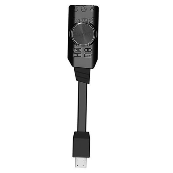 Maoww 7.1 Channel USB Sound Card Computer Laptop External Audio Adapter Card with 3.5mm Headphone Ports
