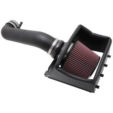 Convient aux Filtres Ford F-150 K & N 2011-2014, Admission d'Air Froid, Série 57-2581 57, FIPK; Tube en Polyéthylène Noir; Filtre Rouge; avec Bouclier Thermique