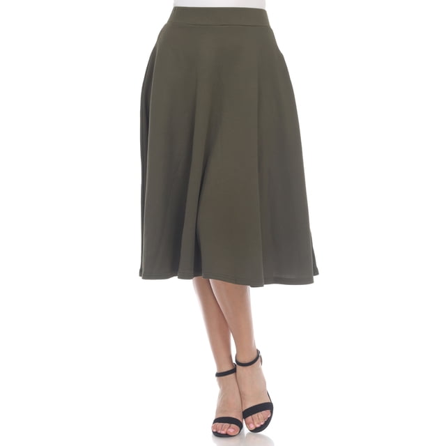 White Mark Jupe Midi Évasée Tasmin pour Femmes