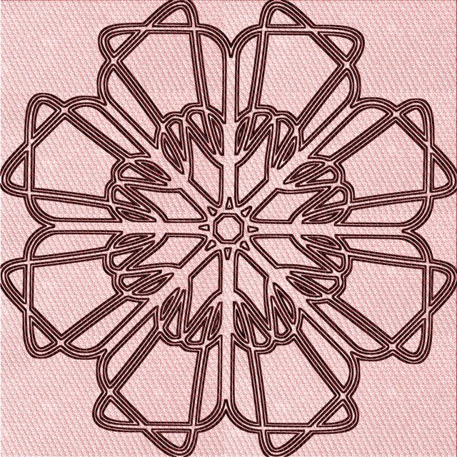 Ahgly Company Machine Washable Indoor Square Transitional Light Rose Pink Area Rugs, 8' Square