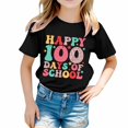 thumbnail image 1 of MEZZALL T-Shirts Imprimés pour Enfants Saison Scolaire Col Rond T-Shirt à Manches Courtes pour Garçons Filles Tee Hauts Mignon, 6-7 Ans, 1 of 4