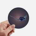 thumbnail image 1 of Autocollant d'Intelligence Vitalité Astucieuse du Zodiaque Chinois Rond pour Mur Valise Étiquette pour Portable Pare-Chocs, 1 of 1