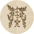 thumbnail image 1 of Ahgly Company Tapis d'Intérieur Lavables en Machine, Carrés de Transition, Peru Brun, 3' Carré, 1 of 7