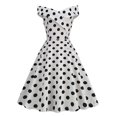 thumbnail image 1 of EQWLJWE Longue Robe pour Femmes Mode pour Femmes Col en V Sans Manches Vintage Imprimée Robe de Soirée Cocktail Évasée Robes Évasées Extensibles, 1 of 8