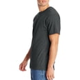 thumbnail image 2 of Hanes T-Shirt Classique à Col Rond en Coton pour Hommes Beefy-T, 2TG, Charbon Chiné, 2 of 6