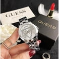 thumbnail image 4 of GUESS Women's Triangle Dial Watch - Stainless Steel Band Quartz Movement (Water-Resistant, Date Display, Fashion Jewelry Timepiece), 4 of 4