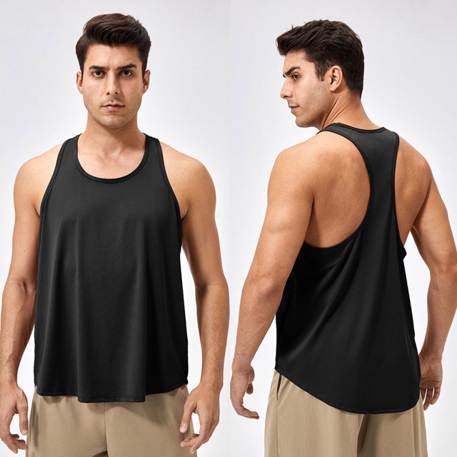 Styesk Tank Tops Men Men's Solid Color Fashionable Leisure Fitness Sports Tank