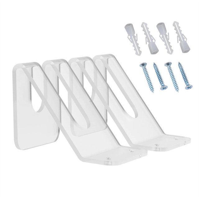 1 Ensemble de Porte-Bagages Mural pour Kayak Transparent Couleur Haute Qualité Nouveau Style Portable Résistant à l'Usure Apparence Distinctive Porte-Bagages